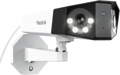 REOLINK 4K PoE Security Camera System, IP Outdoor Cameras 4X Duo 2 PoE with 1x RLN8-410 (Built-in 2TB HDD) Video Recorder