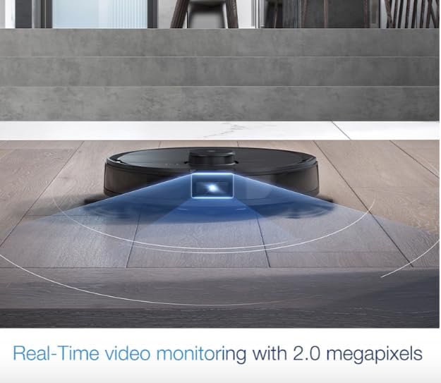 ECOVACS ROBOTICS - DEEBOT T8 AIVI Vacuum & Mop Robot with Advanced Laser Mapping and AI Object Recognition & Avoidance - Black(Renewed)