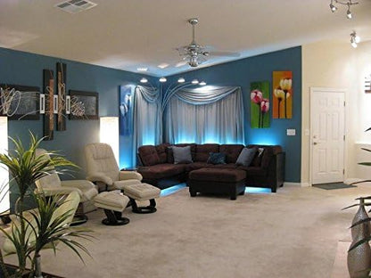 LED Lighting | Cut and Connect Series Kit: Ultra Bright | Blue | 39.5ft/ 12M Kit Under Cabinet Lighting | Accent Lighting | Dimmable | Customizable Length with Adhesive LED Strip (474 inches)
