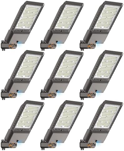 AIKVSXER 340W LED Parking Lot Light 85000LM Outdoor Street Lights 9 Pack