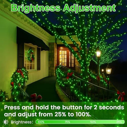 200 LED Connectable String Lights, 66FT Christmas Lights Outdoor Indoor