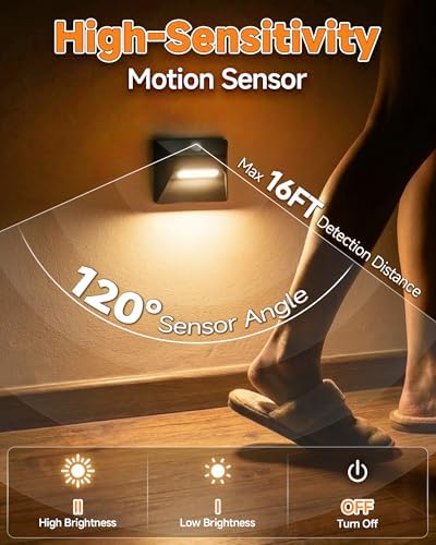 Motion Sensor Stair Lights, 365-Day Battery Life