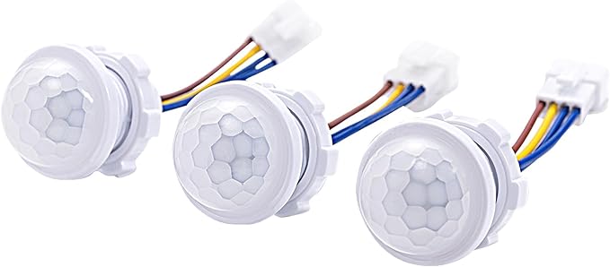 12 Pack Motion Sensor Switch 85-265V 40W, PIR Wall/Ceiling Mount with 30s Auto-Off & Night Mode