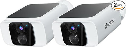 Solar Security Cameras Wireless Outdoor 4MP -2.4G&5G Solar Camera Outdoor Wireless, Cameras for Home Security with Integrated Solar Panel, Color Night Vision