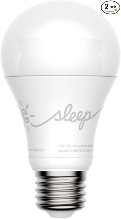 C by GE A19 C-Sleep Smart LED Light Bulb by GE Lighting, 2-Pack, Works with Alexa