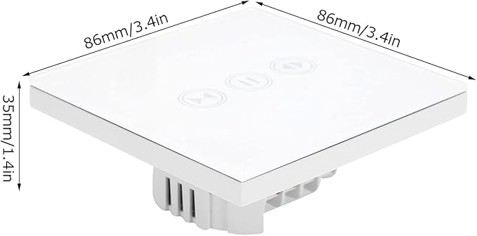 Smart Switch Wireless WiFi Remote Control Touch Power Distribution Device Compatible with Google Home IFTTT Roqi and iOS Siri 800W Capacity ABS Material Housing for Scene Control