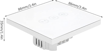 Smart Switch Wireless WiFi Remote Control Touch Power Distribution Device Compatible with Google Home IFTTT Roqi and iOS Siri 800W Capacity ABS Material Housing for Scene Control