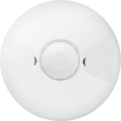 ENERLITES - MPC-50V-STICKER Ceiling Occupancy Sensor by PIR Ceiling Sensor for Junction Box Installation, MPC-50V, White