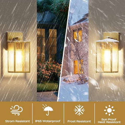 Outdoor Exterior Lighting Fixture for House, Waterproof Front Porch Lights