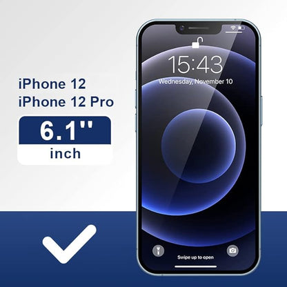 ImpactStrong Anti-Spy Privacy Screen Protector for iPhone 12 / iPhone 12 Pro (6.1-Inch), 9H Tempered Glass, Shatter-Resistant, Anti-Scratch, Easy Install Kit, Case Friendly, 2-Pack