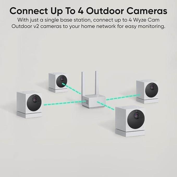 Cam Outdoor Add-on v2 (3 Cameras, Requires Base Station) - 1080p HD Wireless Home Security Camera, 6-Month Battery Life, Color Night Vision, 2-Way Audio, PIR Motion Detection, 24/7 Recording