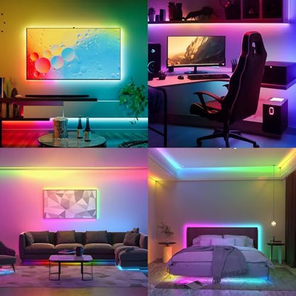 COB RGB Smart IC Strip Lights 40FT Color Flowing Strip Light