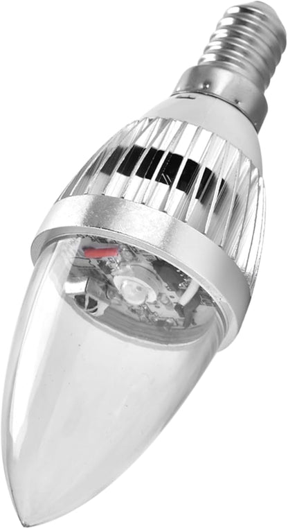 Haofy LED Candelabra Bulbs, 3W 16 RGB LED Color Changing Candle Light Dimmable Smart Light Bulb with Remote Control (E14 Transparent Cover)