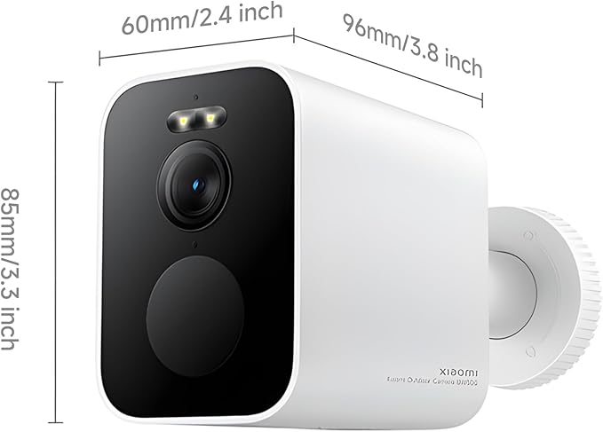 XIAOMI Outdoor Camera BW500: 2.5K Battery Security Camera Wireless with Color Night Vision, Optional Solar Panel, IP67 Weatherproof, 136° Wide View Home