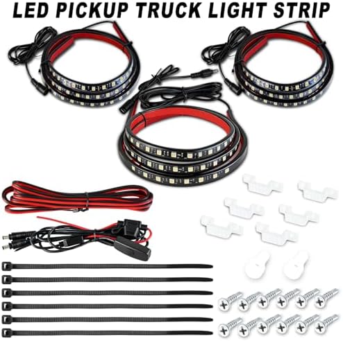 Mupera 60" Truck Bed LED Light Strip, 270 LEDs, On/Off Switch