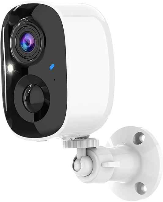 Smart Wireless Security Camera, 2K Battery Powered WiFi Cam with Color Night Vision, Motion Detection, 2-WayTalk, Weatherproof, Cloud/SD Storage for Home Indoor/Outdoor Security(2.4GHz Only).