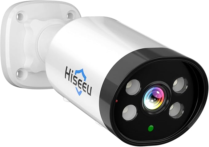 Hiseeu 8MP AHD/TVI/CVI/XVI CCTV Home Wired Security Camera 100ft IR Clear Night Vision Analog TVL Bullet Wired Camera for Indoor Outdoor Security Replacement 1PCS