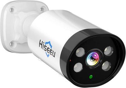 Hiseeu 8MP AHD/TVI/CVI/XVI CCTV Home Wired Security Camera 100ft IR Clear Night Vision Analog TVL Bullet Wired Camera for Indoor Outdoor Security Replacement 1PCS