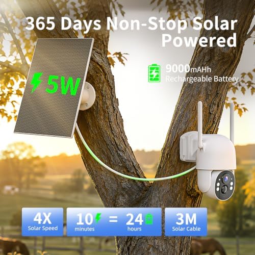 MISECU 4G LTE Cellular Security Cameras Outdoor 2-Pack, 2.5K No WiFi,IP66