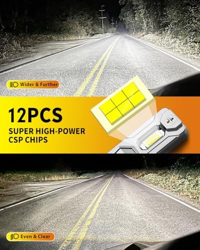 Termitor 9005 H11 Off Road Lights for Fog or Rain, Plug and Play, Pack of 2