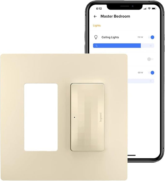 Legrand Radiant WNRH2LA Smart Gateway with Netatmo, Surface Mount, Compatible with Alexa, Google Assistant & Apple HomeKit, Light Almond (1 Count)