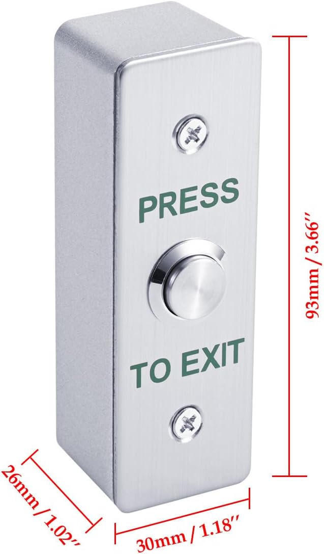 Smart Door Access Control System 1200lbs Magnetic Lock Kit with ZL Bracket Tuya App & Remote Control, Stainless Steel Exit Button