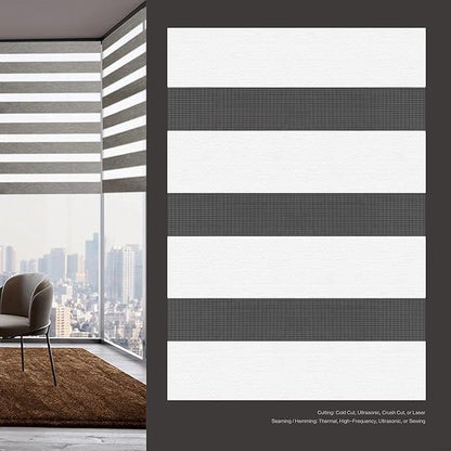 Blackout Motorized Zebra/Roller Shades – Blackout-Orlando BL29 Series Smart Remote Control Window Blinds