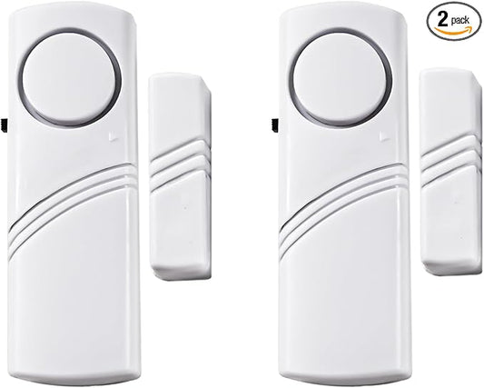2 Pack Door Window Alarm,Home Magnetic Sensor Alarm,Home Security System Alert, Door Sensor Alert for Kids Safety Toddler, House, Office