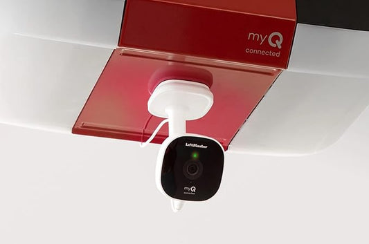FAS LiftMaster myQ Smart Garage HD Camera - WiFi Enabled - myQ Smartphone Controlled - Two Way Audio - Works with Key by Amazon in-Garage Delivery - Model MYQ-SGC1WLM, White
