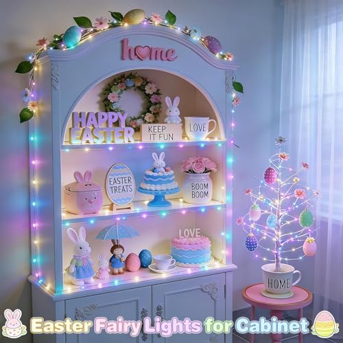 JMEXSUSS 100 LED Easter Fairy Lights for Classroom,Classroom Lights Plug in