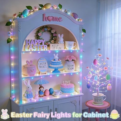 JMEXSUSS 100 LED Easter Fairy Lights for Classroom,Classroom Lights Plug in