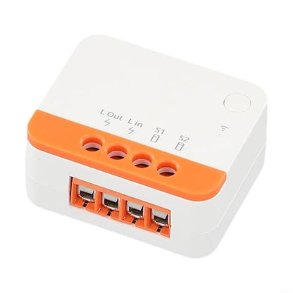 for SONOFF ZBMINI-L2 for ZIGBEE 3.0 Smart Switch Two-Way Relay Module No Neutral Wire Required Voice Control Timer Scene for DIY Home Automation 100-240V(1PCS)
