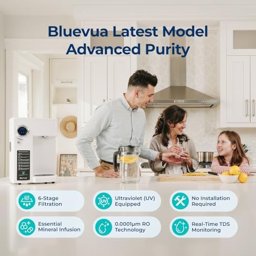 Bluevua RO100ROPOT Countertop Reverse Osmosis Water Filter System