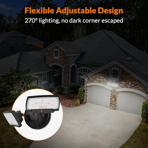 LEPOWER 28W Flood Lights Outdoor - 3000LM Brightness LED Security Lights