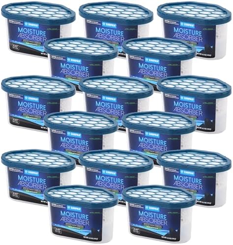 ZARPAX Moisture Absorber Activated Charcoal 6.5 oz - Set of 15