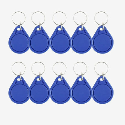 10-Pack RFID Keychain 13.56MHz Access Control Card IC Card Suitable for Access Control System Keychain Card Token Tag