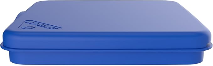 Rev-A-Shelf 27 Qt Under Sink Garbage Can Lid for Base Kitchen and Bathroom Cabinet, Replacement Plastic Trash Bin Lid Only, Blue, RV-1024-LID-22-1-40