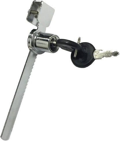 WOOCH Sliding Glass Door Ratchet Lock with Chrome Finish, Keyed Alike Showcase Display - 8 Pack