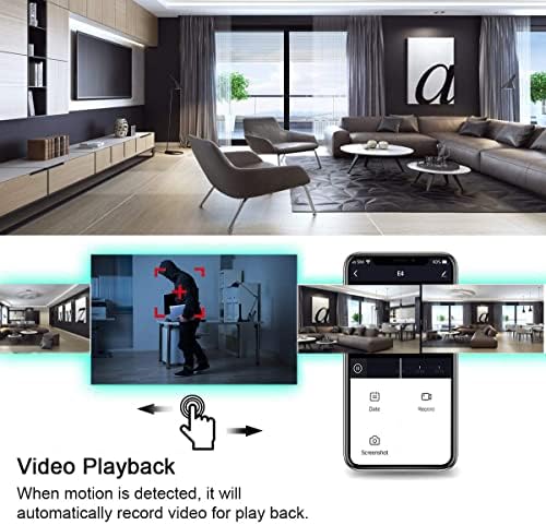 XODO Wireless Security Camera, E4 IP 1080P HD Plug-in Indoor WiFi Camera for Home Security/Baby Monitor/Pet/Nanny, Motion Detection, 2 Way Audio, Night Vision with 108° HD Wide View