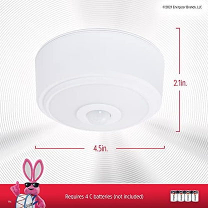 Energizer Motion Sensor Ceiling Light, Battery Operated, 100 Lumens