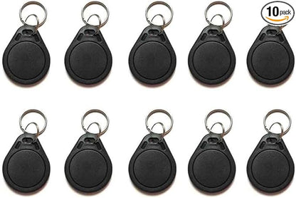 10 PCS 13.56 MHz UID Writable Rewritable Clone IC Smart Key Fobs, Compatible with MIFARE Classic 1K, RFID Blank Tag for Access Control Key Tag Rewritable (10)
