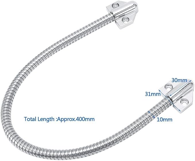Door Loop 10mm Diameter 40cm Long Flexible Wire Protection for Access Control Systems, Smart Doorbells, Security Installations with Anti-Rust Material and Easy Installation