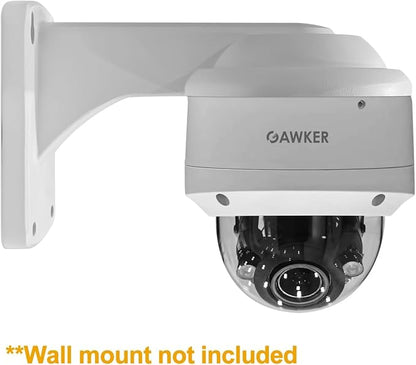 GAWKER G1083PDIR Dome CCTV Security Camera, 1080P HD-TVI/AHD/CVI and CVBS(Default) Video Out switchable, True Day&Night, IP66 Vandal Proof, 2.8-12mm Lens, IR Smart, DC12V/AC24V.