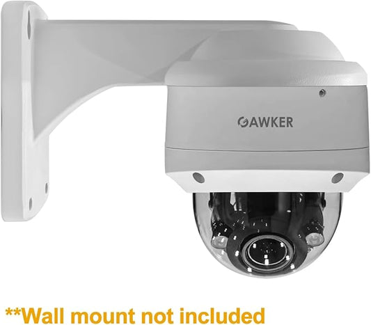 GAWKER G1083PDIR Dome CCTV Security Camera, 1080P HD-TVI/AHD/CVI and CVBS(Default) Video Out switchable, True Day&Night, IP66 Vandal Proof, 2.8-12mm Lens, IR Smart, DC12V/AC24V.