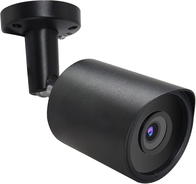 5MP PoE IP Security Camera, H.265 Bullet IP Camera with 105° Wide Angle, 2.8mm Lens, 80ft Night Vision, Compatible with Third-Party NVRs and Software (Black)