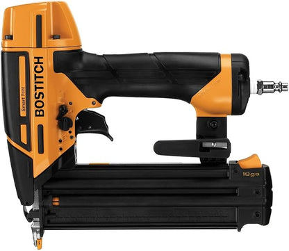 BOSTITCH Brad Nailer Kit, 18GA, Smart Point, Pneumatic (BTFP12233)