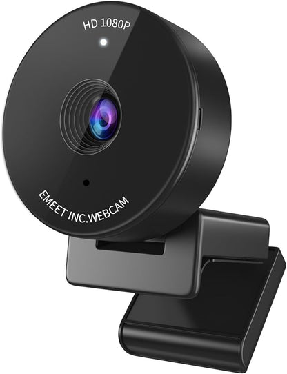 EMEET C950 1080P Webcam - USB Webcam with Microphone & Physical Privacy Cover, Auto Light Correction, Fixed Focus, USB Plug & Play, Ultra Web Cam w/ 70°View for Meeting/Online Classes/Zoom/YouTube