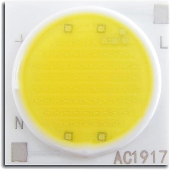 14w 18w 24w 28w AC220V Ceramic Diode Lamp Beads LED COB Chip Bulb Big Crystal 15 * 30mil High Brightness Smart IC Compatible with Spotlights (Color : Natural White 19X19, Size : 24W AC220V)