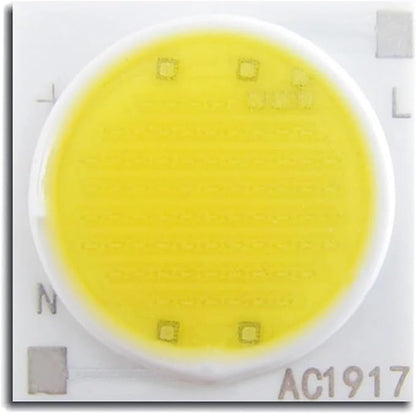 14w 18w 24w 28w AC220V Ceramic Diode Lamp Beads LED COB Chip Bulb Big Crystal 15 * 30mil High Brightness Smart IC Compatible with Spotlights (Color : Cold White 19X19, Size : 18W AC220V)