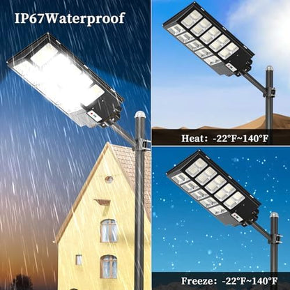 Ofuray Solar Street Lights Outdoor,Of-11800W Commercial Parking Lot Light